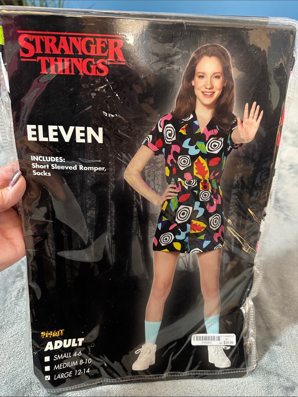 NWT Spirit STRANGER THINGS ELEVEN costume sz L 12-14 women